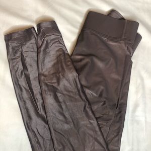 Carbon 38 bronze metallic leggings